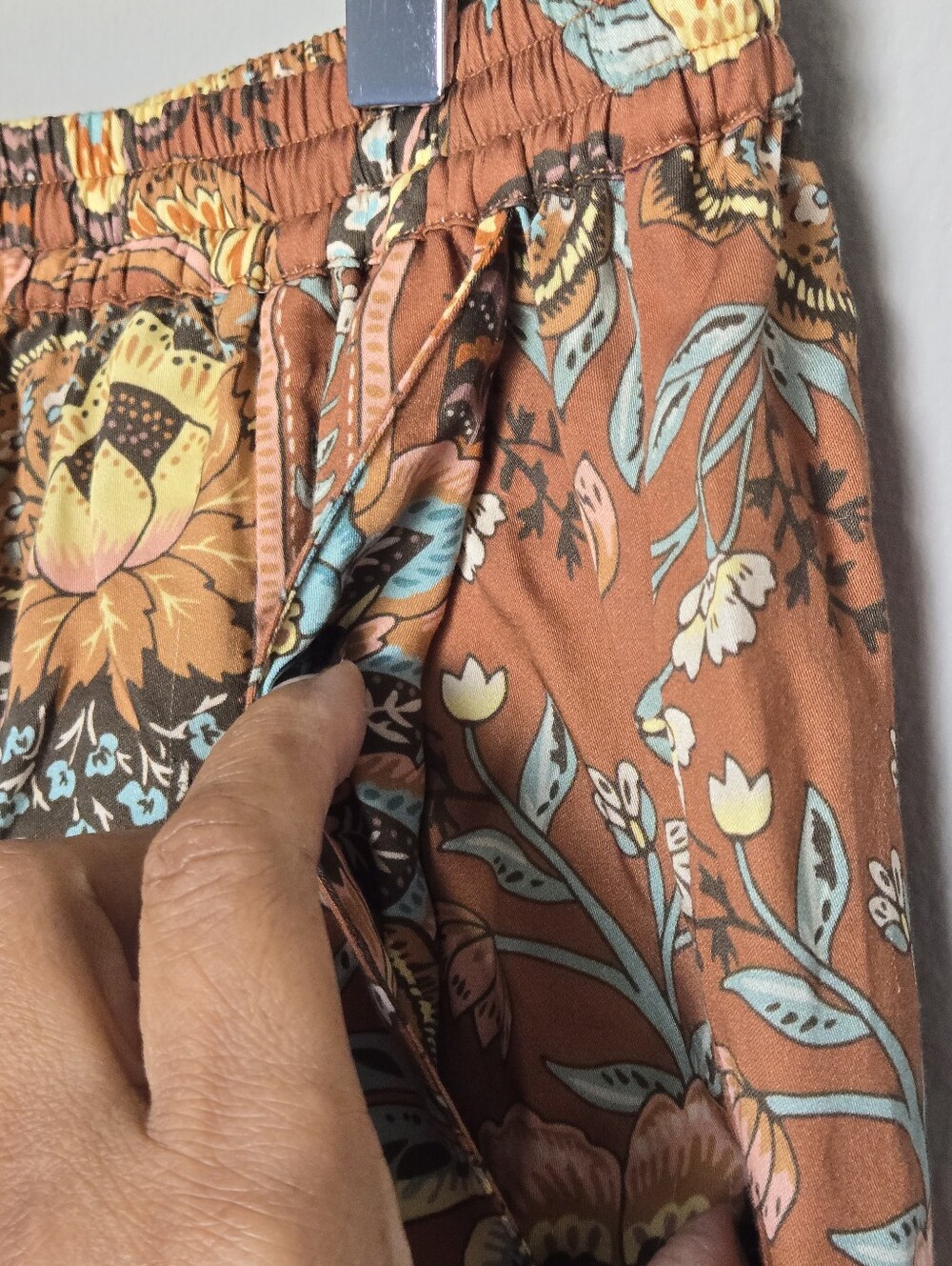 Spell Mojave Lily Pant Wide Leg Floral Print Pants Size M - Picture 5 of 13